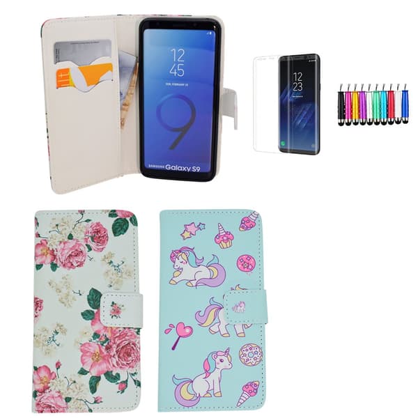 Samsung Galaxy S9 - Nahkakotelo / Suoja Pink