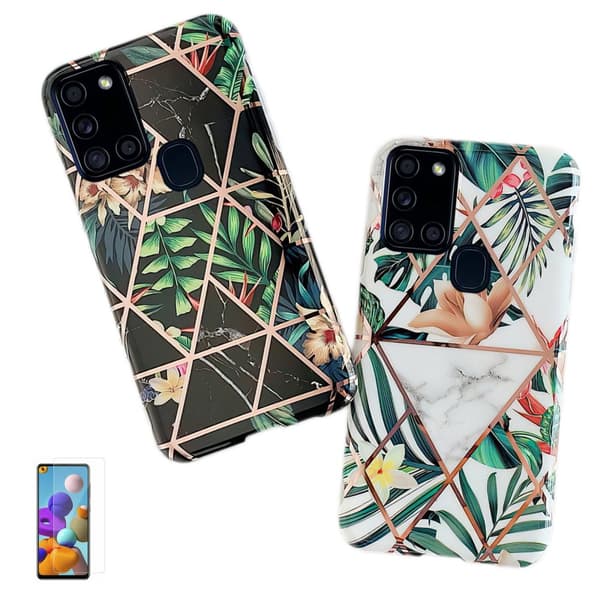 Samsung Galaxy A21s - Geometric Flower Case