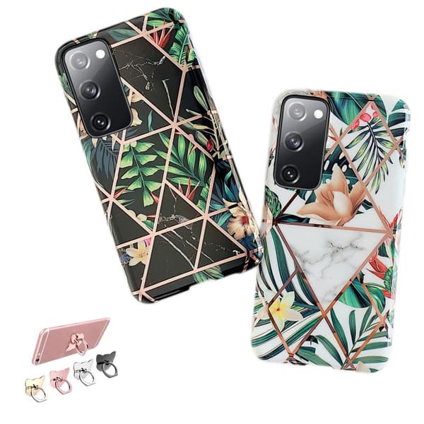 Samsung Galaxy S20 FE - Geometric Flower Case Black