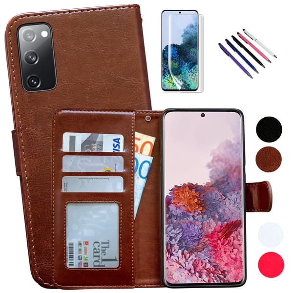 Samsung Galaxy S20 FE - Læder cover / Beskyttelse