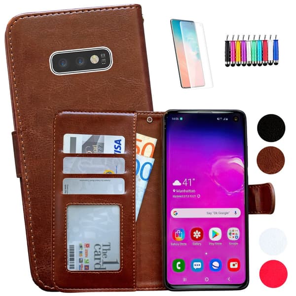 Samsung Galaxy S10e - Læder cover / Beskyttelse
