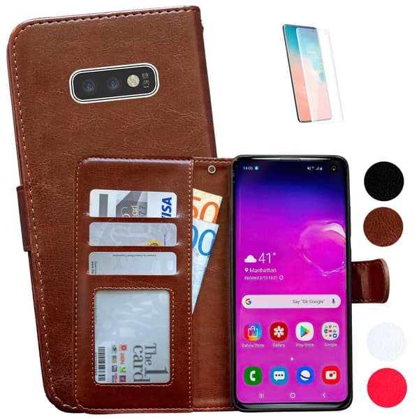 Samsung Galaxy S10e - Läderfodral / Skydd