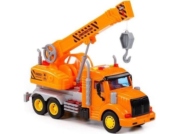 Polesie Polesie 86617 "Profi 'motorized crane car, orange, light, sound in a box