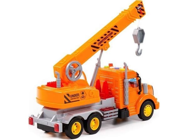 Polesie Polesie 86617 "Profi 'motorized crane car, orange, light, sound in a box