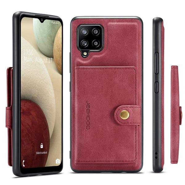 Samsung Galaxy A12 - Praktiskt Stilsäkert Skal med Korthållare