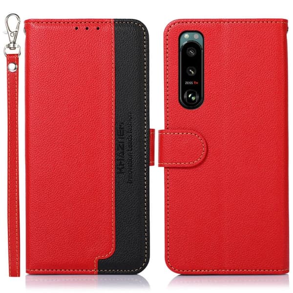 KHAZNEH Phone Cover for Sony Xperia 5 III - Red