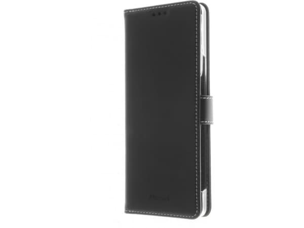 Insmat - Lommebok for mobiltelefon - ekte skinn, polyuretan, polykarbonat - svart - for Sony XPERIA 10 III