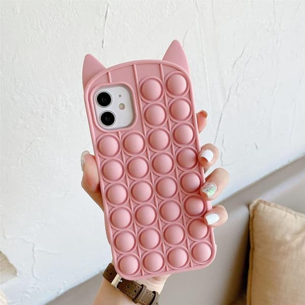 Katt Pop it Fidget Multicolor Skal till iPhone 11