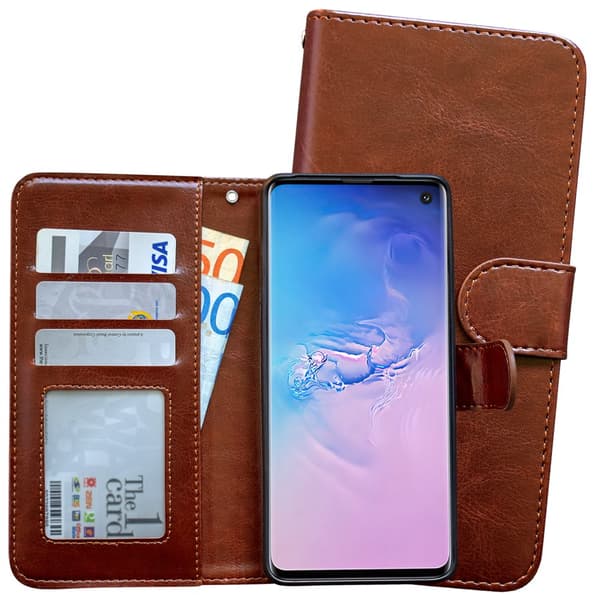 Samsung Galaxy S10e - Läderfodral / Skydd