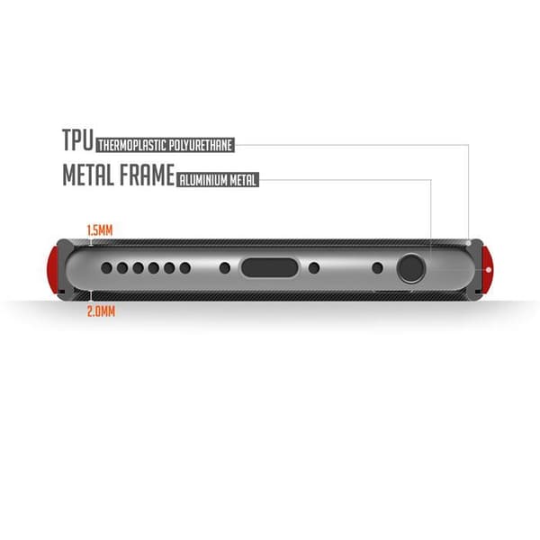 Verus Iron Bumper Skal till Apple iPhone 6(S) Plus (Röd - Svart)