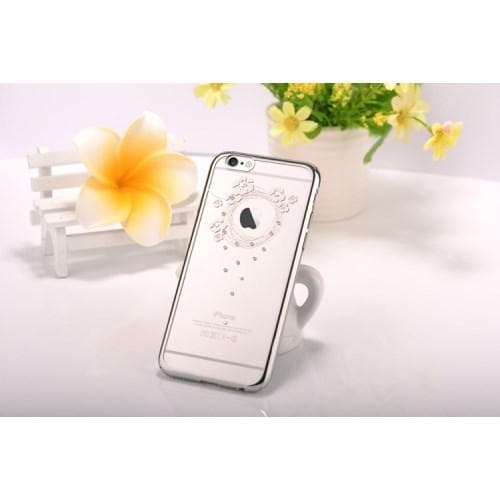 Devia Skal med Swarovski-Stenar till Apple iPhone 6(S) Plus - Garland Silver