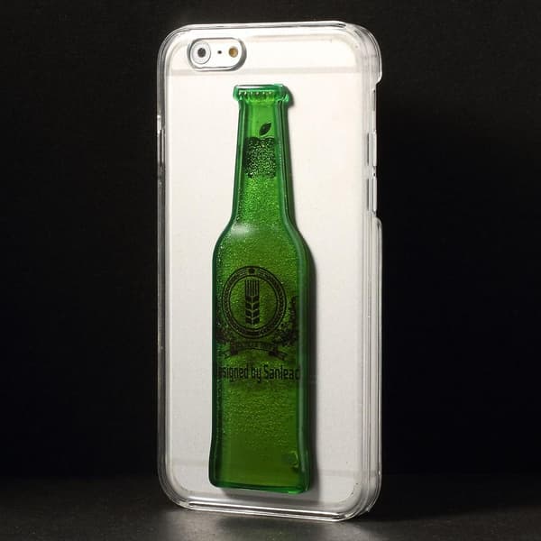 BaksideSkal till Apple iPhone 6 / 6S  - Liquid Beer Bottle (Green)