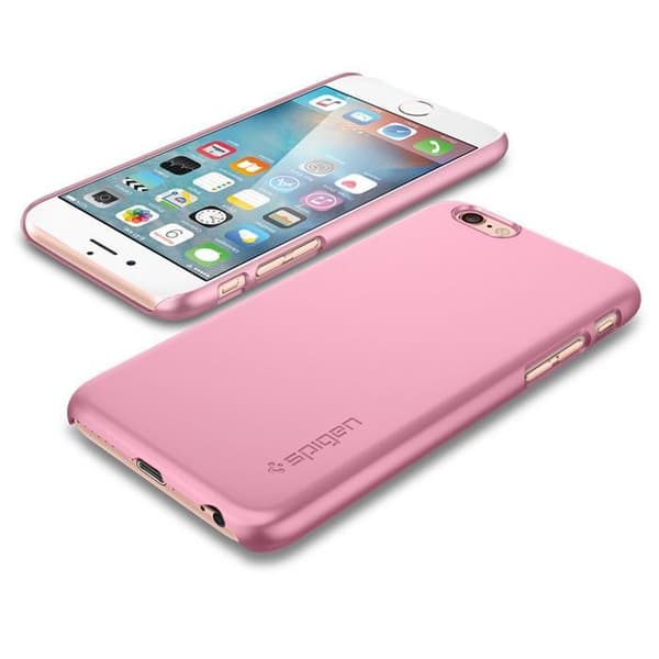 SPIGEN Ultra Thin Fit Skal till Apple iPhone 6/6S - Metallic Rose