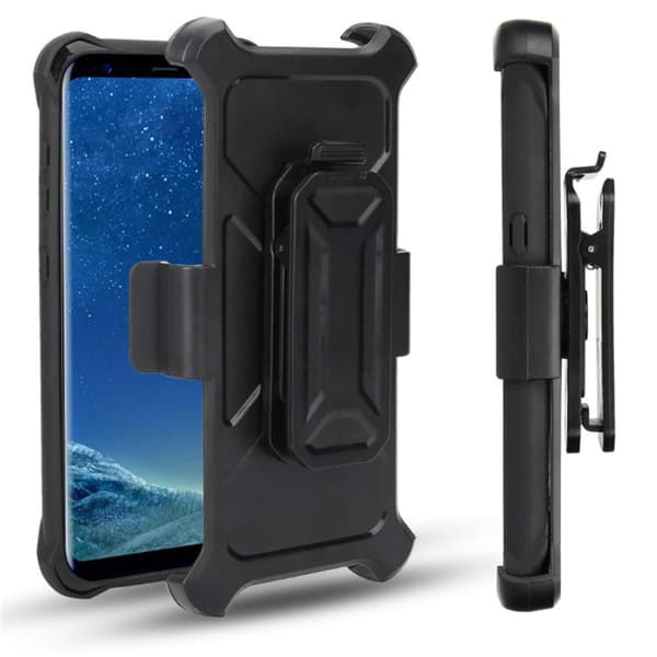 2-in-1 mobilskal med bältesfodral till Galaxy S8 Plus - Röd