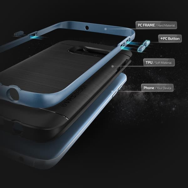 Verus High Pro Shield Skal till Samsung Galaxy S7 Edge - Blå