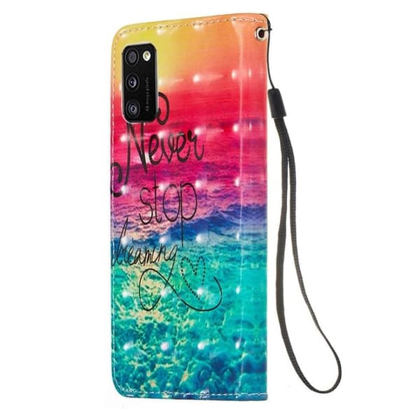 Lompakkokotelo Samsung Galaxy A02s - Never Stop Dreaming