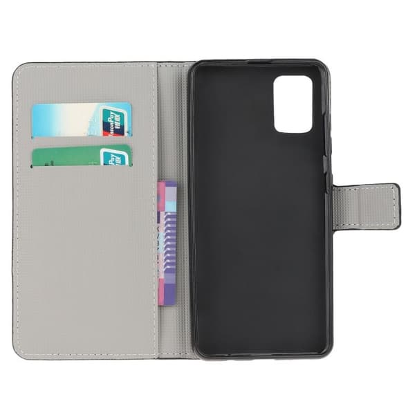 Plånboksfodral Samsung Galaxy A02s - Lila / Fjärilar