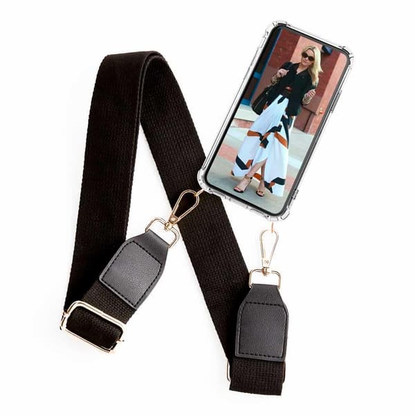 Boom Galaxy A21s mobilhalsband skal - Belt Black