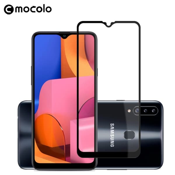 MOCOLO Härdat Glas Skärmskydd Samsung Galaxy A20s - Svart