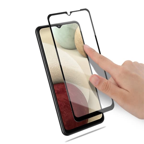 MOCOLO Härdat Glas Skärmskydd till Samsung Galaxy A12 - Svart
