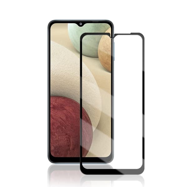 MOCOLO Härdat Glas Skärmskydd till Samsung Galaxy A12 - Svart