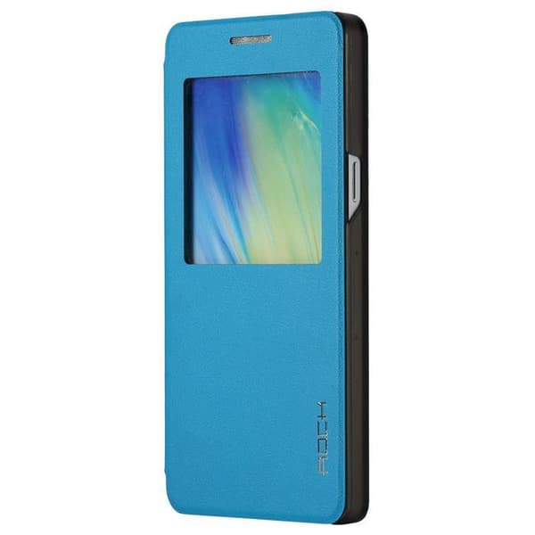 Rock Uni Series Viewfodral till Samsung Galaxy A7 - Blå