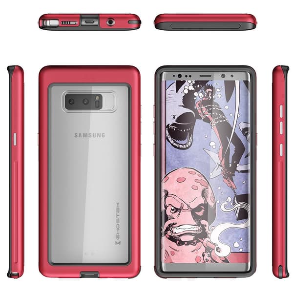 Ghostek Atomic Slim Skal till Samsung Galaxy Note 8 - Röd