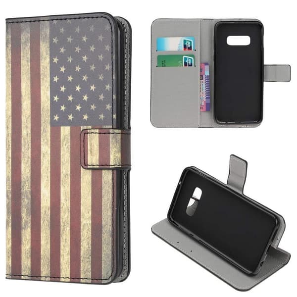 Plånboksfodral Samsung Galaxy S10e - Flagga USA