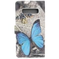 Pikkukuva 5 / 5: Plånboksfodral Samsung Galaxy S10 - Blå Fjäril