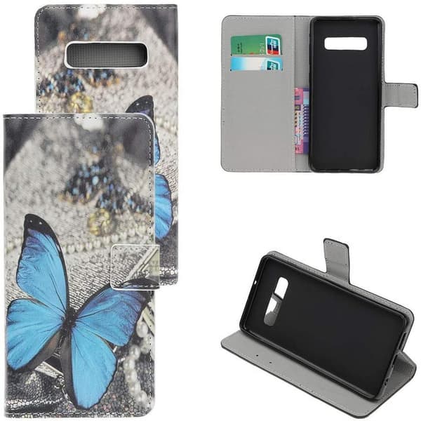 Plånboksfodral Samsung Galaxy S10 - Blå Fjäril