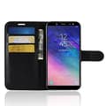 Miniatyrbillede 6 af 7: Plånboksfodral Samsung Galaxy A6 (2018) - Svart