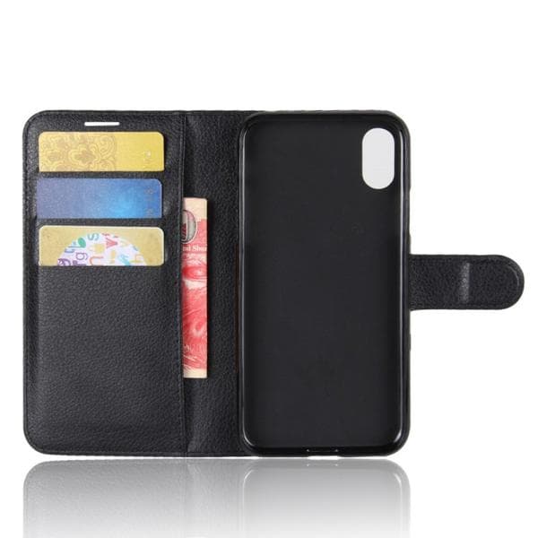 Plånboksfodral iPhone X / iPhone Xs - Svart