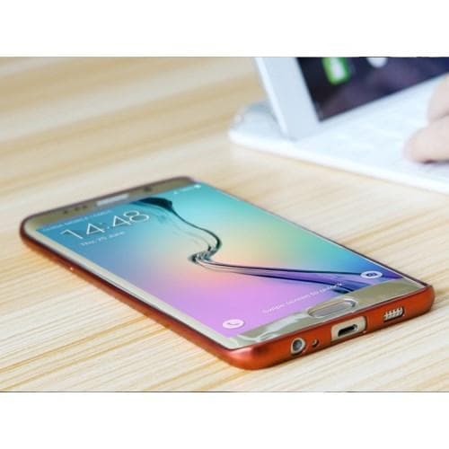 Rock Flame Series Flexi Skal till Samsung Galaxy S6 Edge Plus - Röd