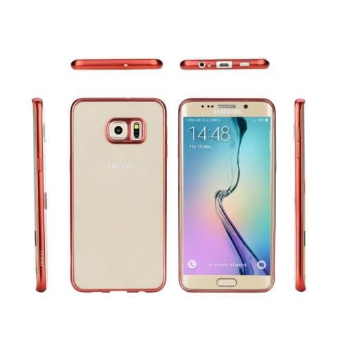 Rock Flame Series Flexi Skal till Samsung Galaxy S6 Edge Plus - Röd