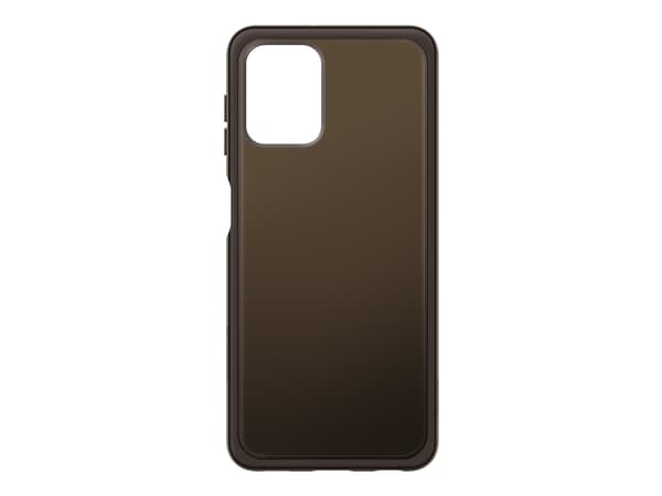 Samsung EF-QA225 - Baksidesskydd för mobiltelefon - termoplastisk polyuretan (TPU) - transparent, svart - för Galaxy A22