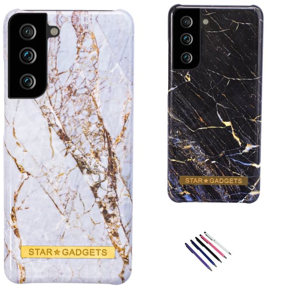 Samsung Galaxy S21 - Kuori / Suoja Marble White