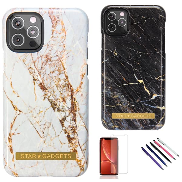 iPhone 12 Pro Max - Cover / Beskyttelse Marble White