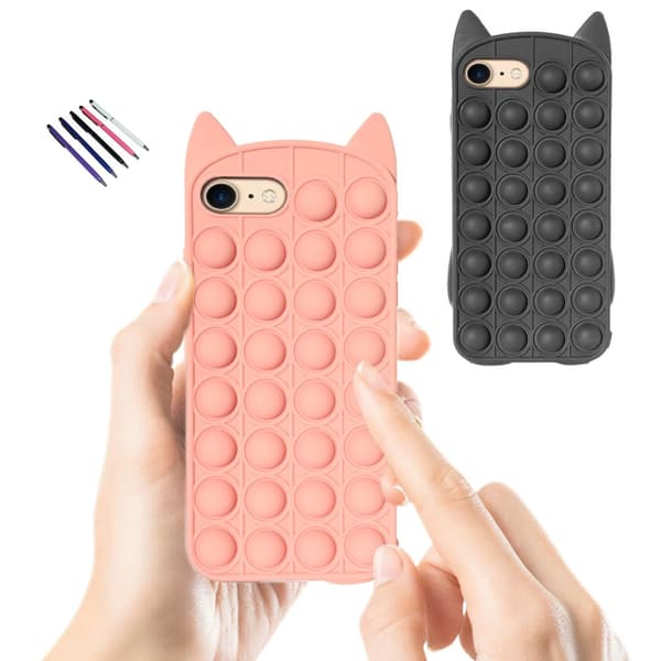 iPhone 7/8/SE (2020 & 2022)/SE (2020) - Skal / Skydd / Pop It Fidget Black