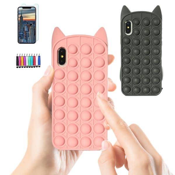 iPhone X/Xs - Skal / Skydd / Pop It Fidget Black