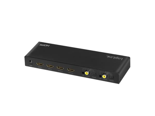 LogiLink HD0049, AV-matrisväxel, 6 Gbit/s, Svart, Metall, 5 W, 0 - 70 ° C