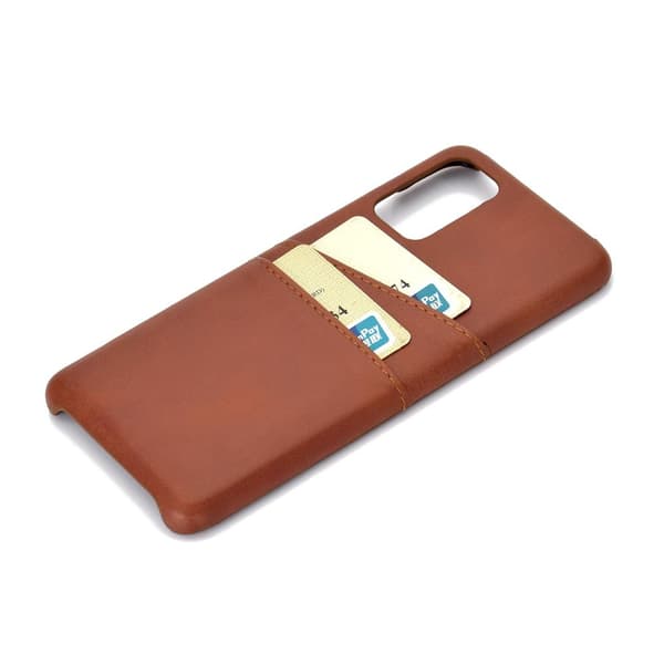 Praktiskt Skal med Kortfack - Samsung Galaxy A51 Brun