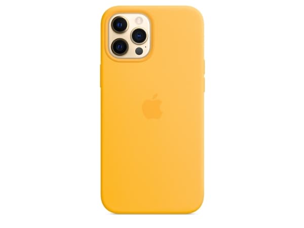 Apple - Baksidesskydd för mobiltelefon - med MagSafe - silikon - solros - för iPhone 12 Pro Max