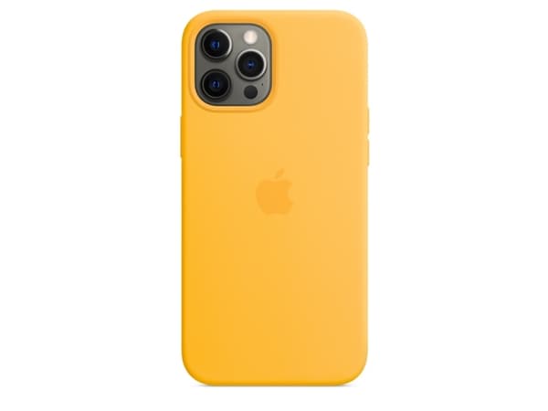 Apple - Baksidesskydd för mobiltelefon - med MagSafe - silikon - solros - för iPhone 12 Pro Max