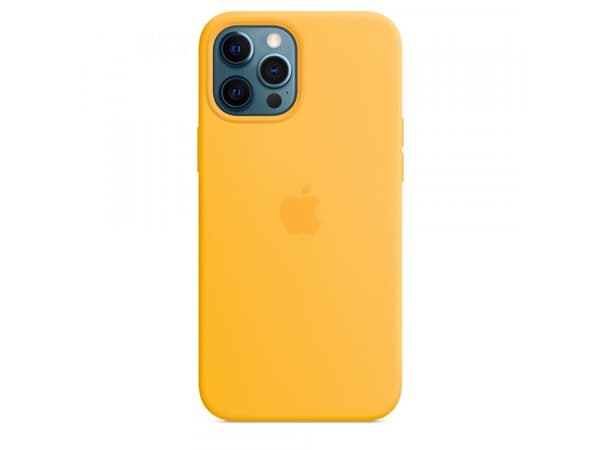 Apple - Baksidesskydd för mobiltelefon - med MagSafe - silikon - solros - för iPhone 12 Pro Max