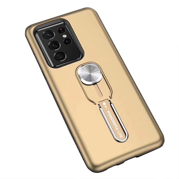 Samsung Galaxy S21 Ultra - Genomtänkt Skyddsskal med Hållare