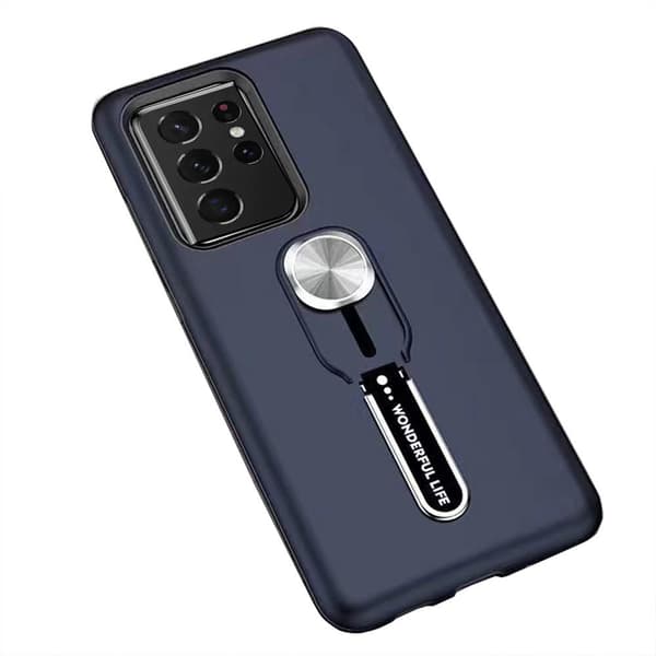 Samsung Galaxy S21 Ultra - Genomtänkt Skyddsskal med Hållare