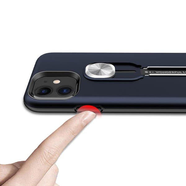 iPhone 12 - Exklusivt Stötdämpande Skal med Hållare