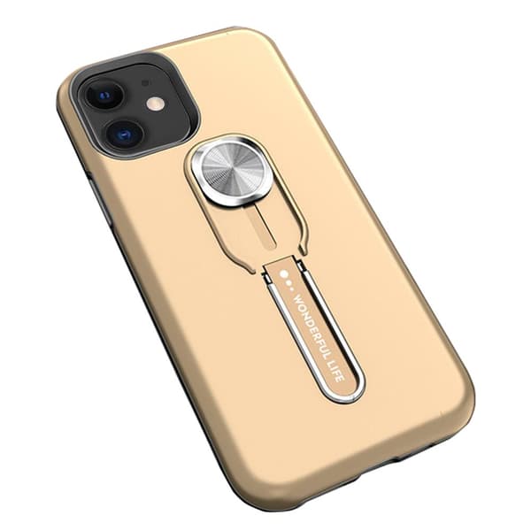 iPhone 12 - Exklusivt Stötdämpande Skal med Hållare
