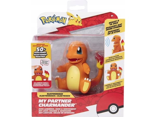 Jazwares POKEMON CHARMANDER figur med ljud och ljus