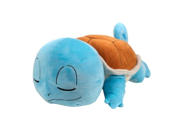 Jazwares Pokemon Squirtle Sovande, plysch, 45 cm
